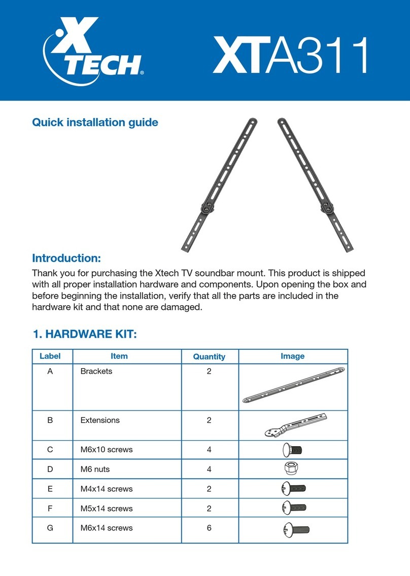 Xtech XTA311 Quick installation guide