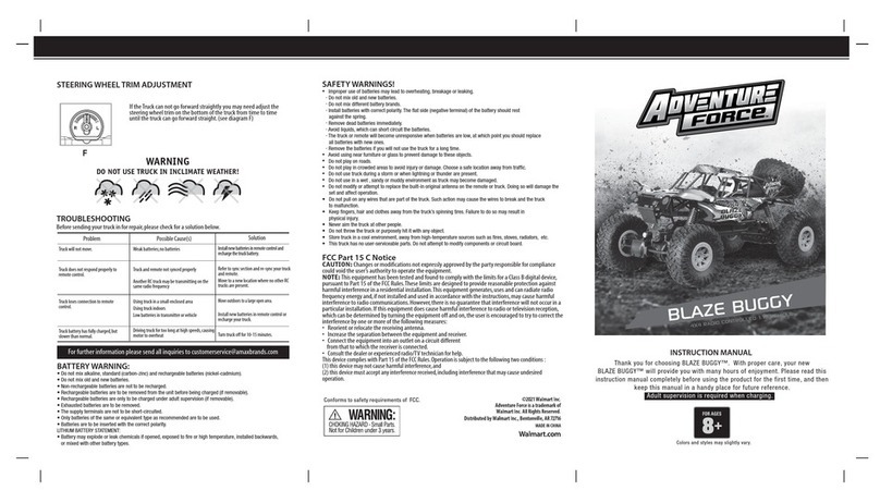 Adventure Force BLAZE BUGGY instruction manual