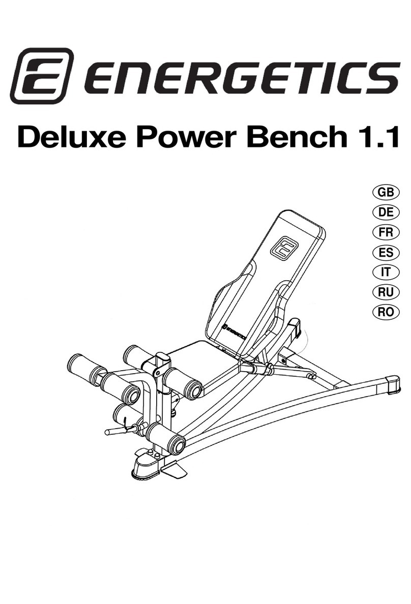 Energetics Deluxe Power Bench 1.1 owner's manual