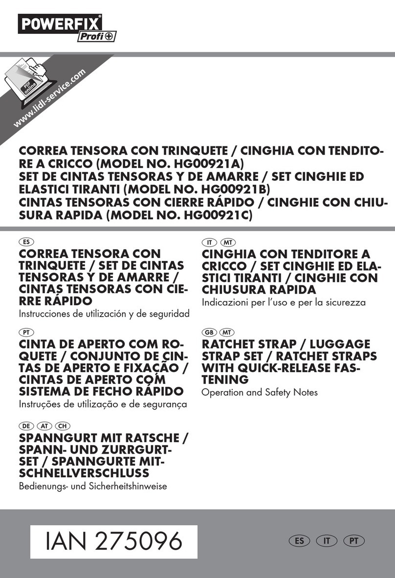 Powerfix Profi HG00921A Operation and safety notes