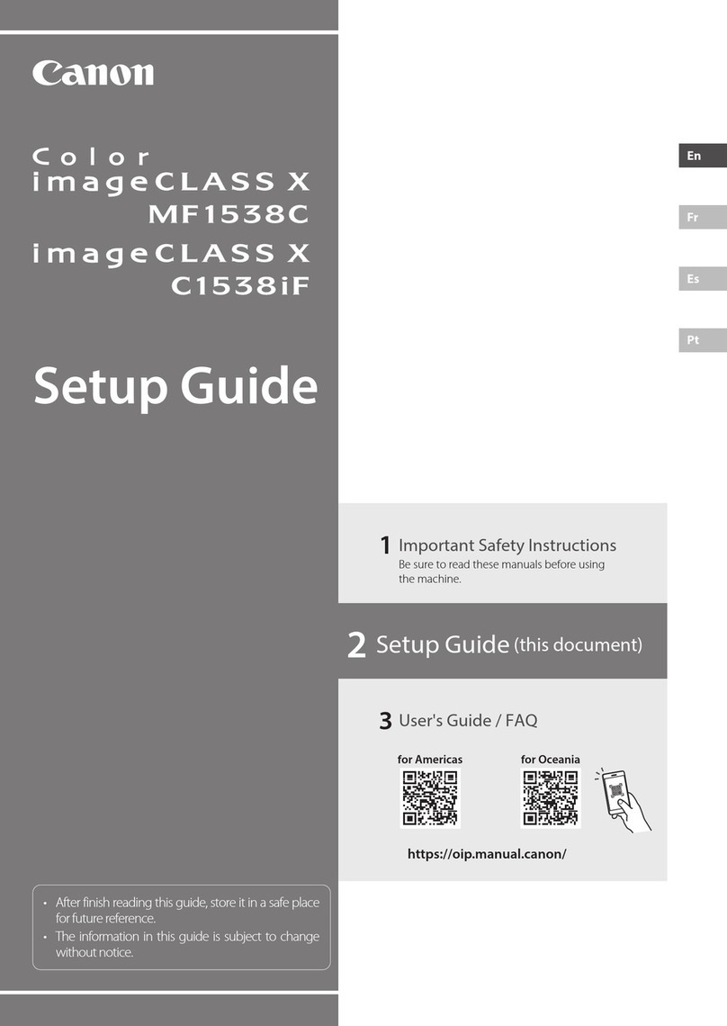 Canon Color imageCLASS X MF1538C User manual