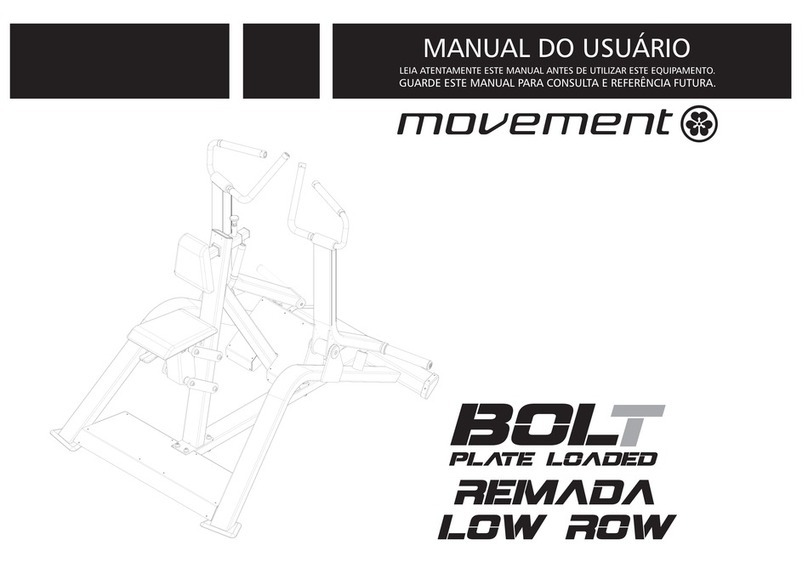 Movement BOLT PLATE LOADED REMADA LOW ROW User manual