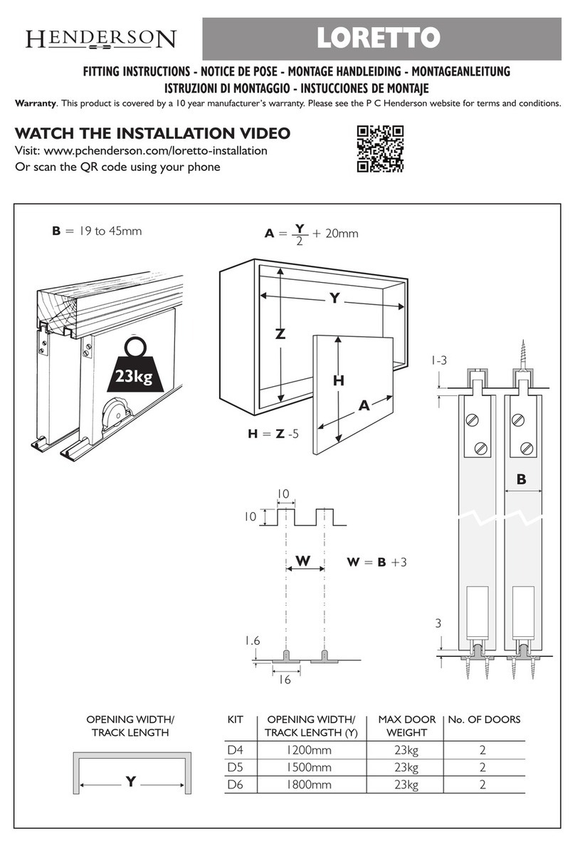 Henderson LORETTO Fitting instructions