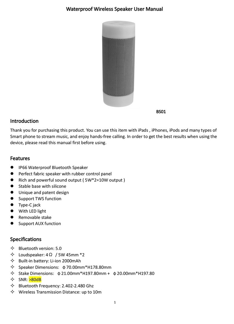 KINGTA TECHNOLOGY BS01 user manual