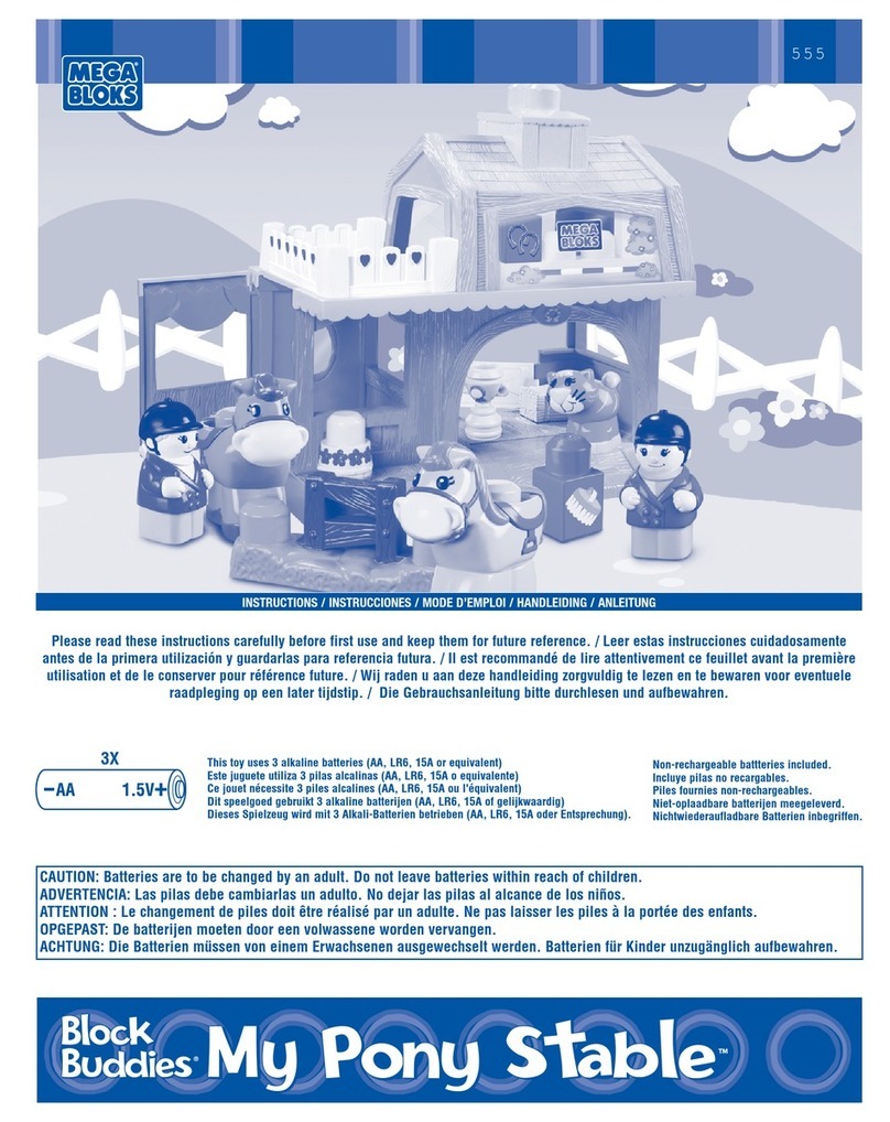 Mega Bloks Block Buddies My Pony Stable instructions