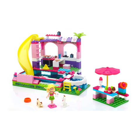 Mega Bloks Barbie Build'n Play Dreamhouse PARTY Chelsea Pool... manual