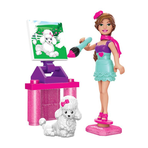 Mega Bloks Barbie Build'n Style Art Teacher Teresa User manual