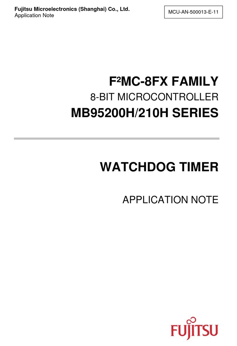 Fujitsu F2MC-8FX MB95200H/210H Series Installation and operating instructions