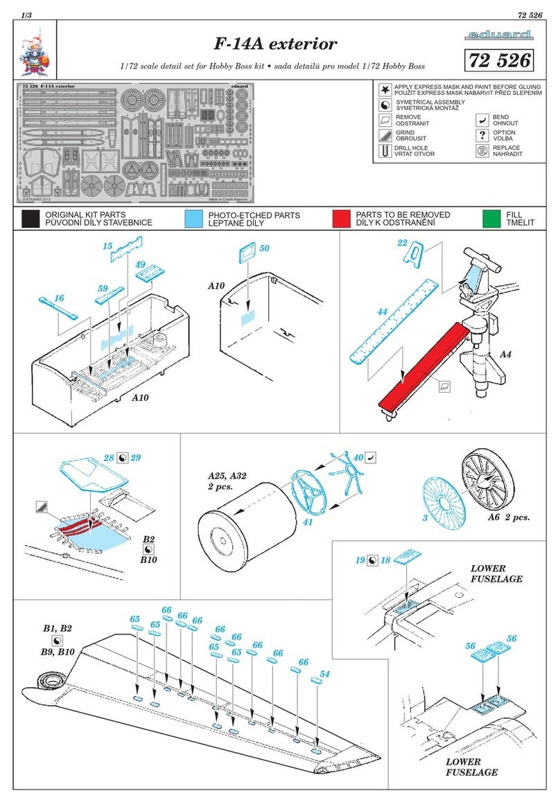 Eduard F-14A exterior quick start guide