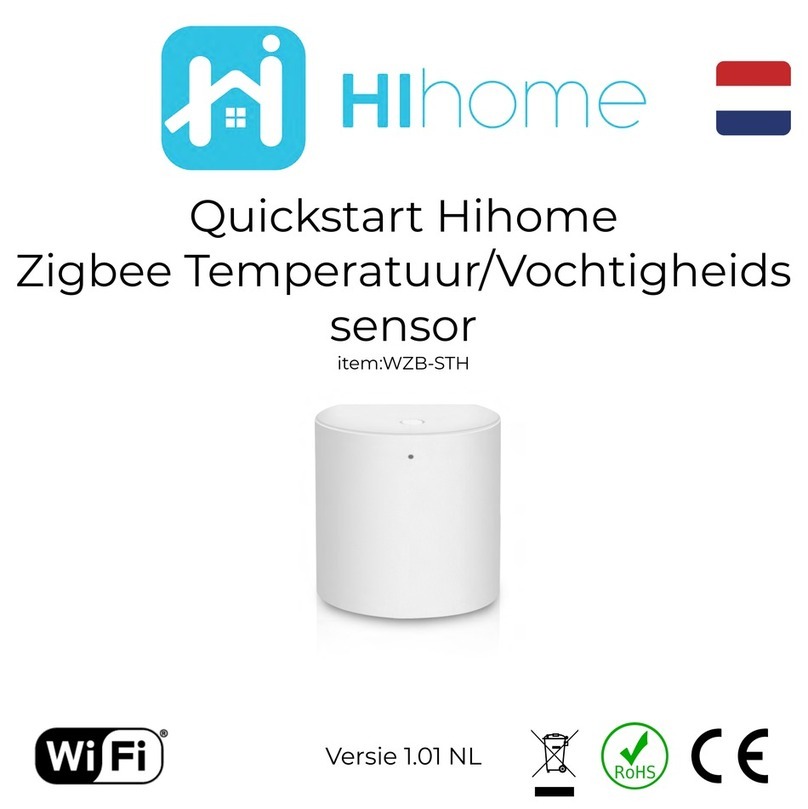 Hihome Zigbee WZB-STH User manual