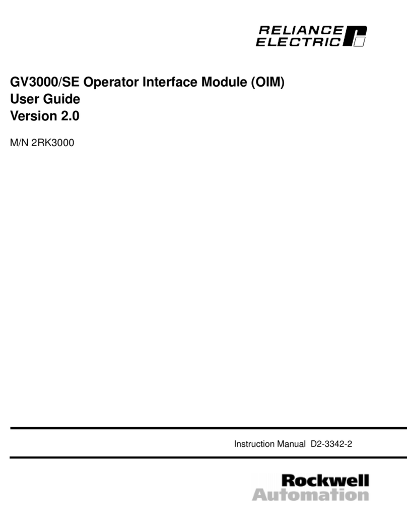 Rockwell Automation Reliance electric GV3000/SE User manual