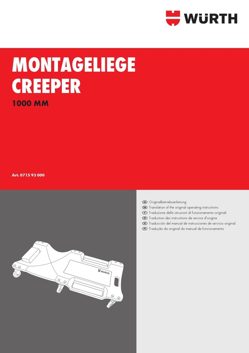 Würth 0715 93 000 operating instructions