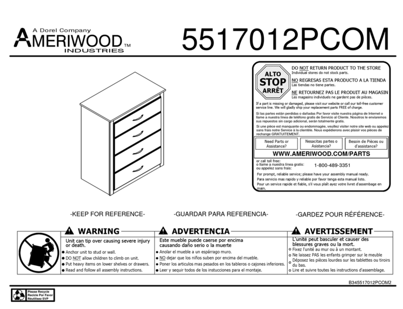 Dorel Ameriwood 5517012PCOM User manual Dorel Ameriwood 5517012PCOM User manual