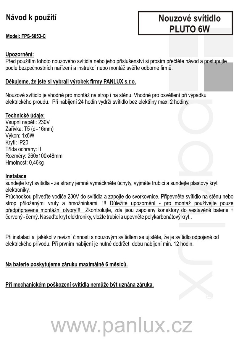 Panlux PLUTO 6W instructions