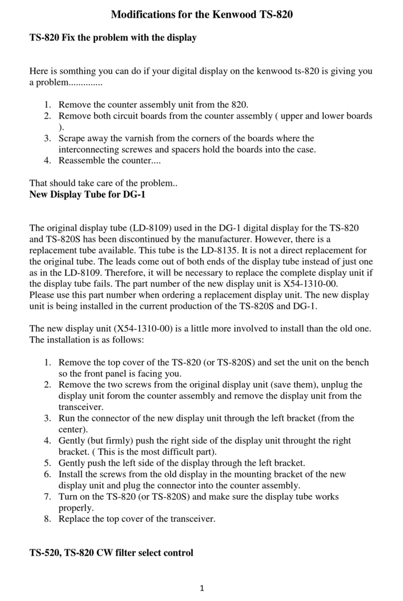 Kenwood TS-820 User manual
