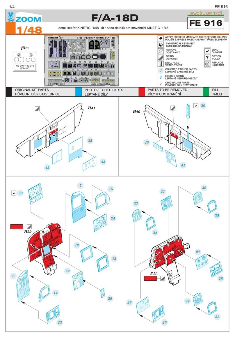Eduard F/A-18D quick start guide