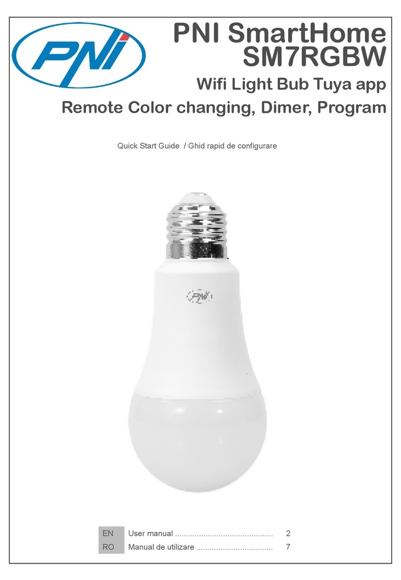 PNI SmartHome SM7RGBW quick start guide