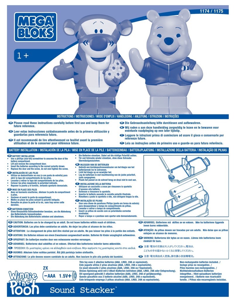 Mega Bloks Winnie the Pooh Sound Stacker instructions
