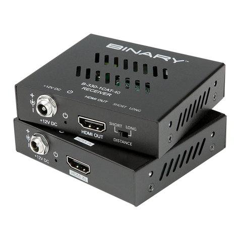 Binary 330 Series User manual