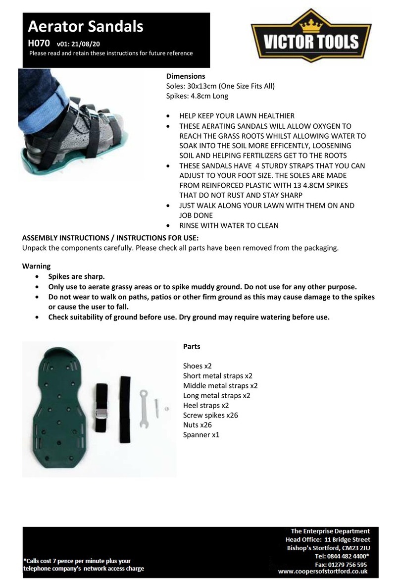 Victor Tools H070 Assembly instructions/Instructions for use