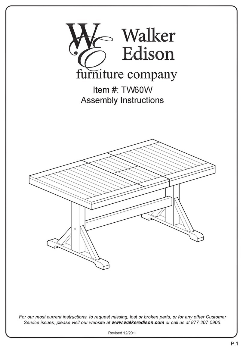 Walker Edison TW60W Assembly instructions Walker Edison TW60W Assembly instructions
