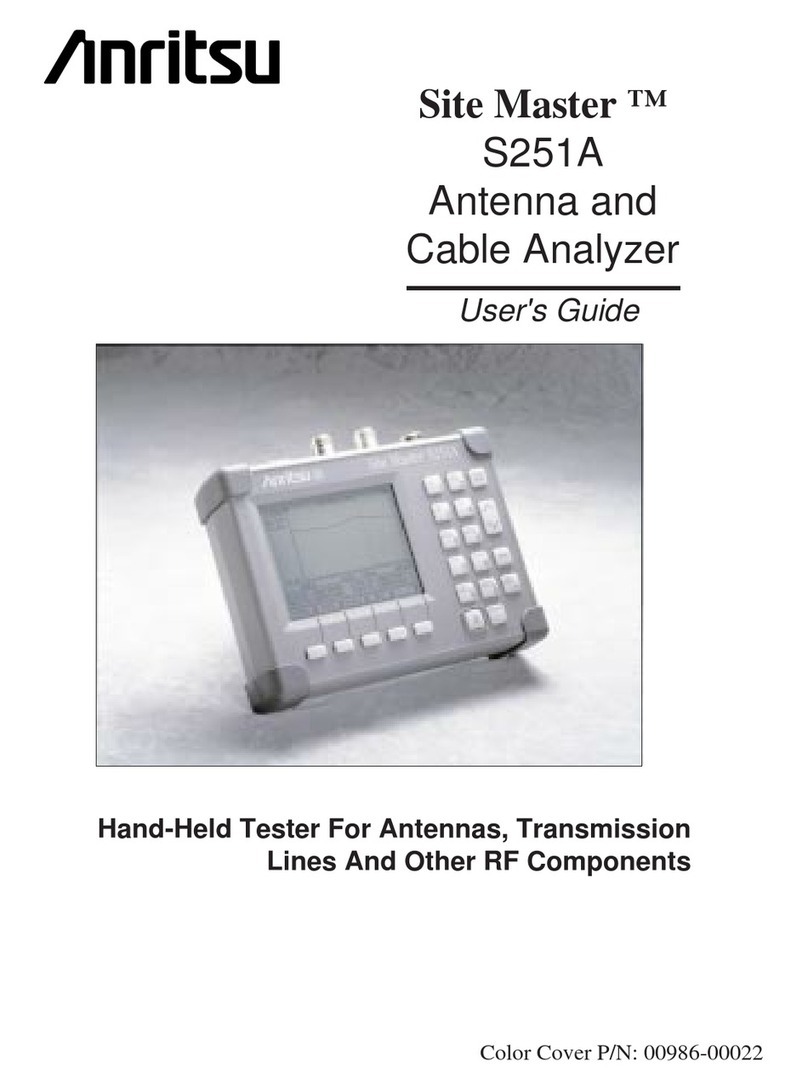 Anritsu Site Master S251A user guide
