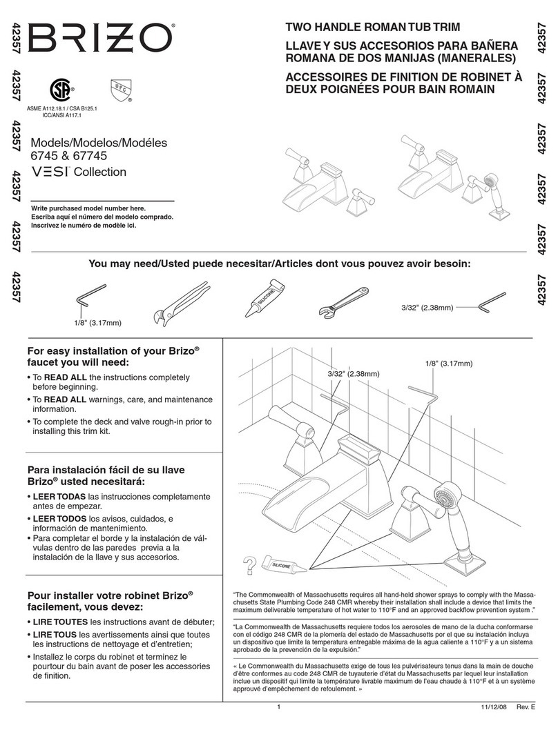 Brizo 6745 User manual