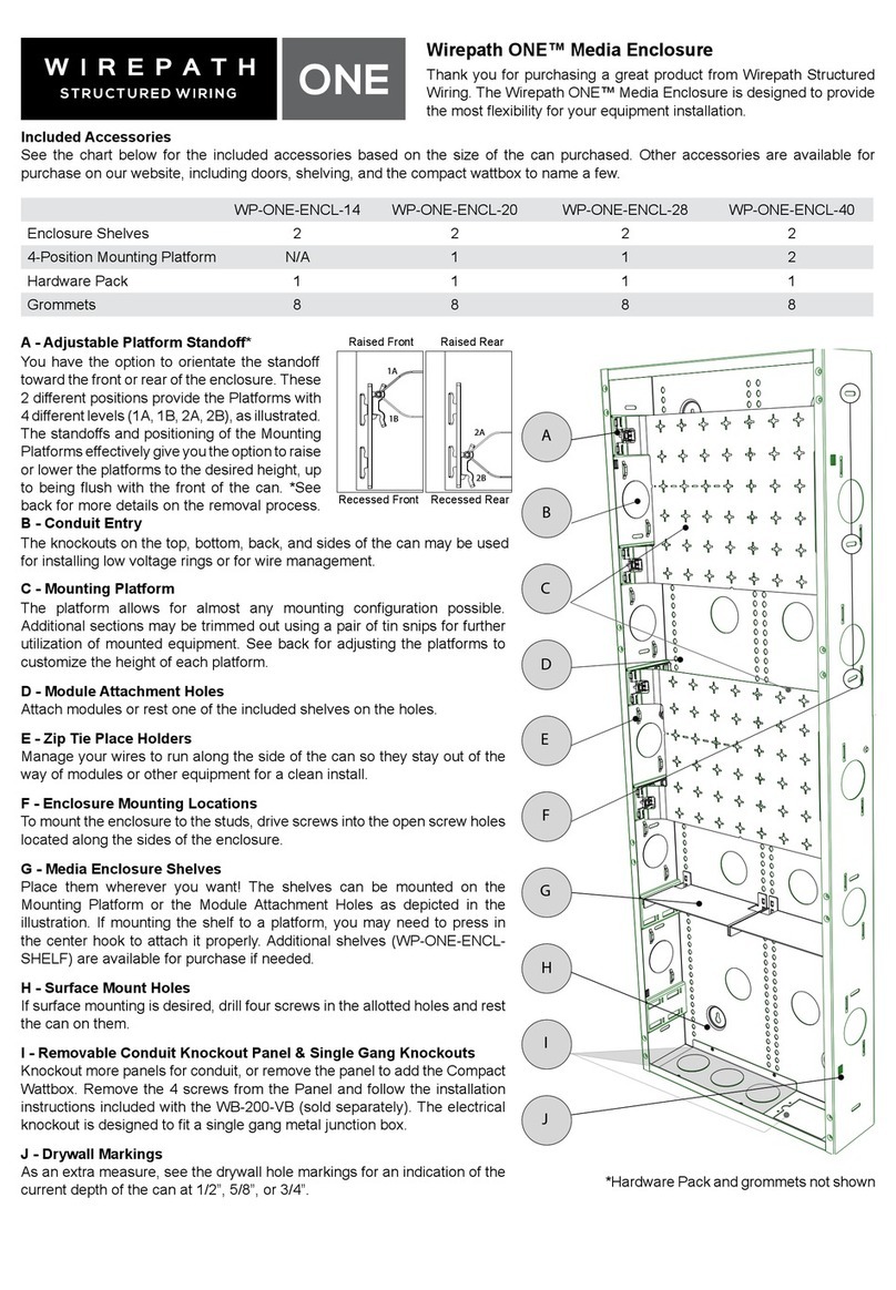 Wirepath ONE WP-ONE-ENCL-14 User manual