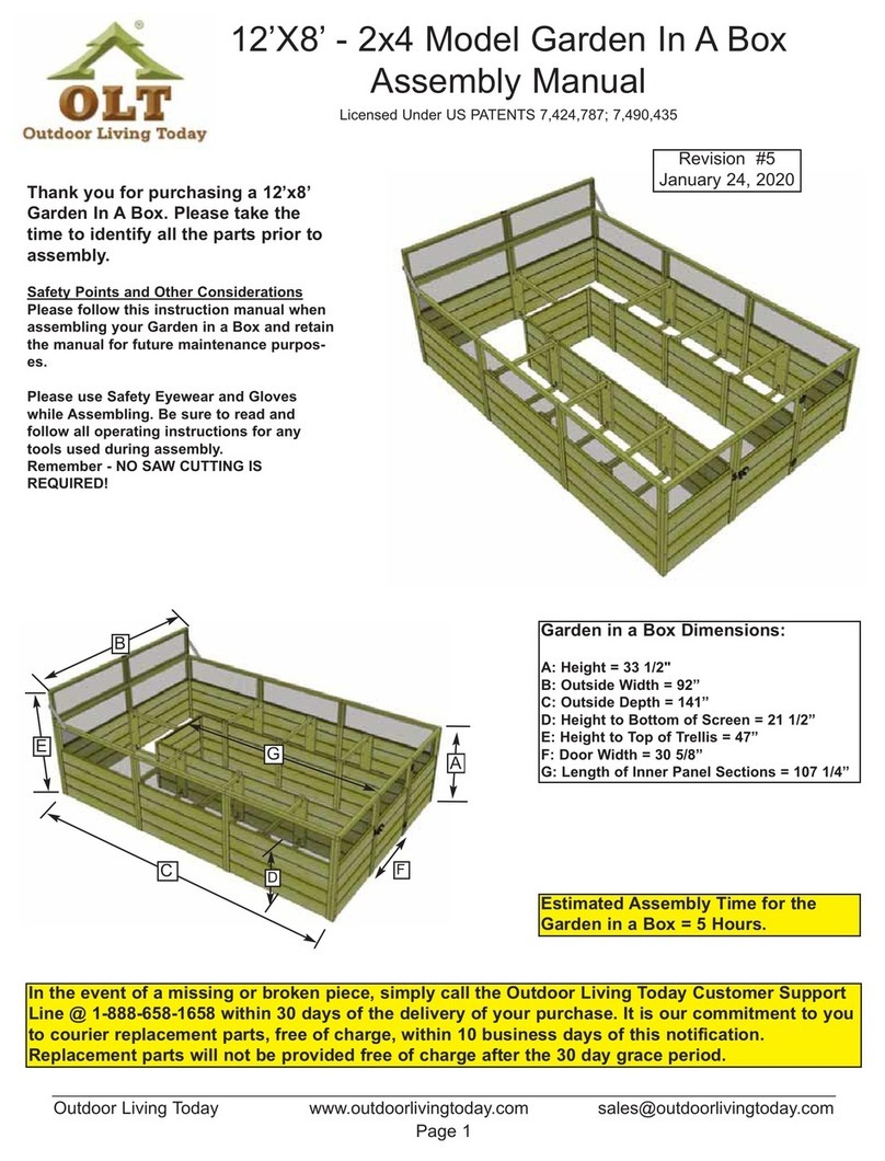 Outdoor living today Garden In A Box User manual