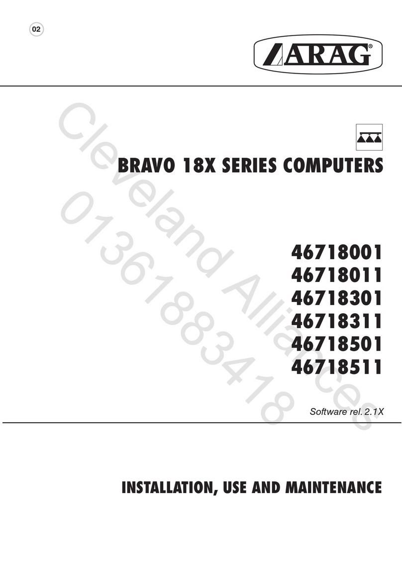 ARAG BRAVO 18 Series Installation, use and maintenance