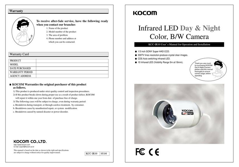 KOCOM KCC-IR10 Instruction Manual