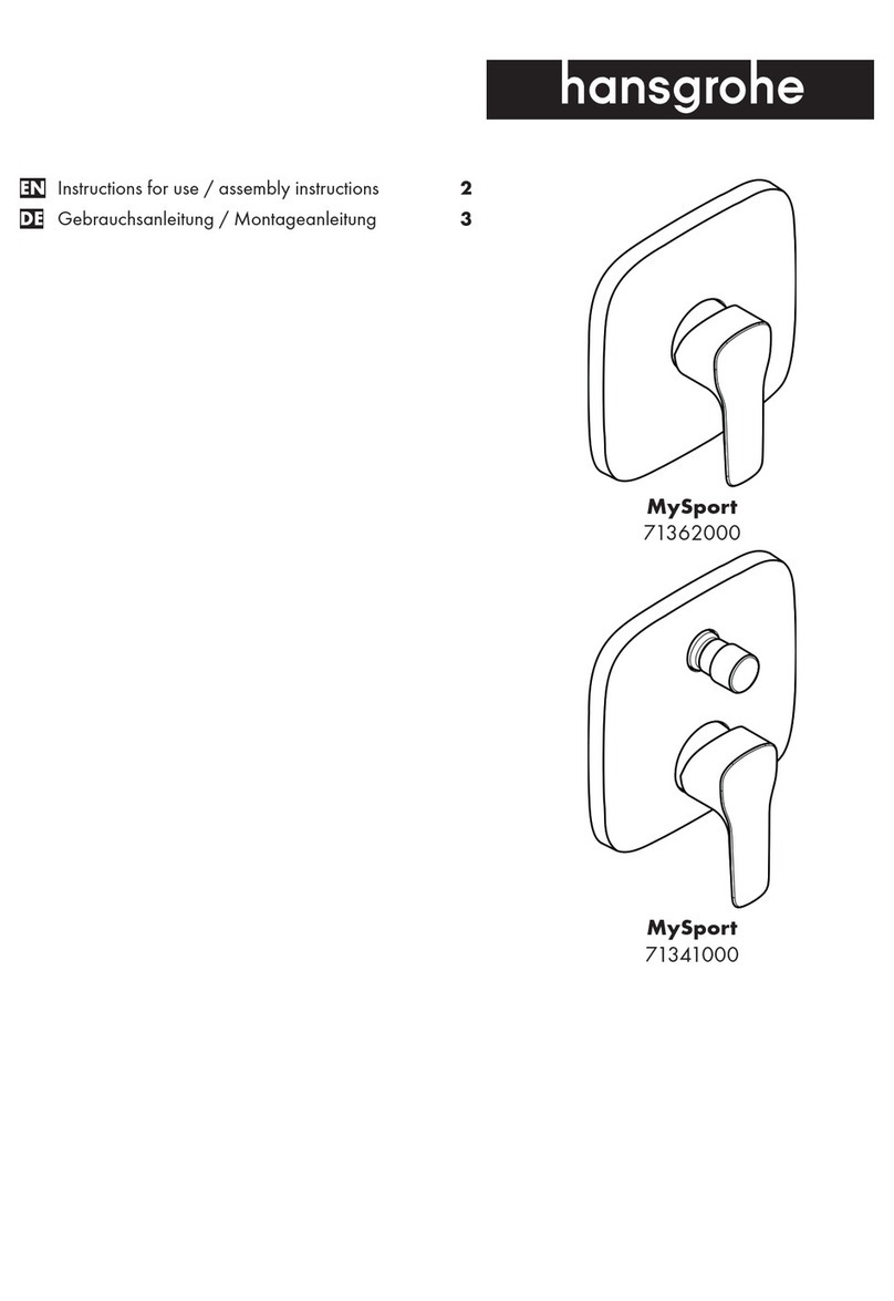 Hans Grohe MySport 71362000 User manual Hans Grohe MySport 71362000 User manual