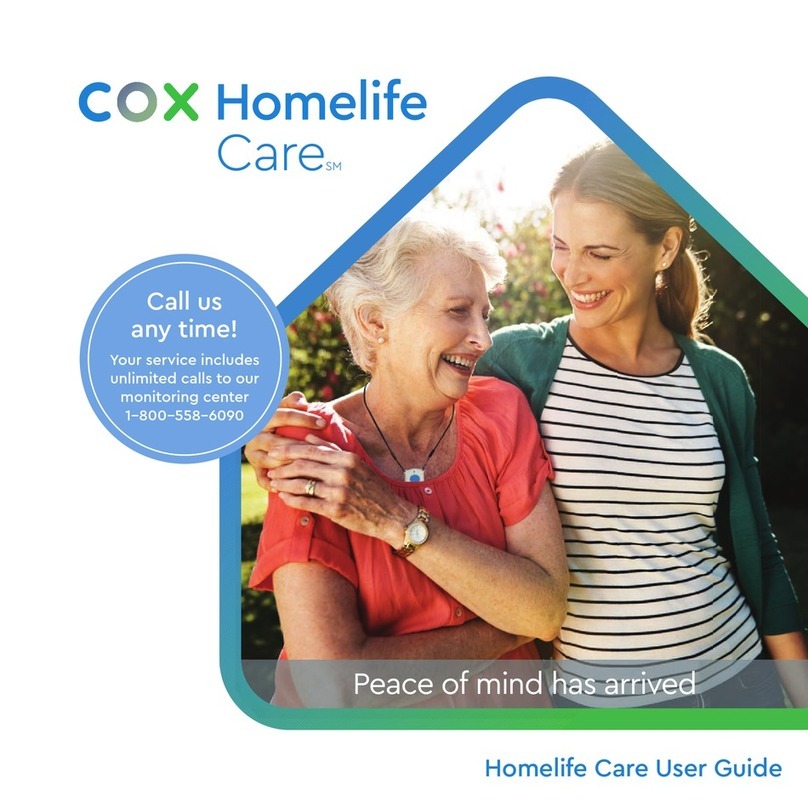 COX Homelife Care User manual
