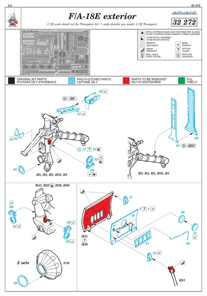 Eduard F/A-18E exterior quick start guide
