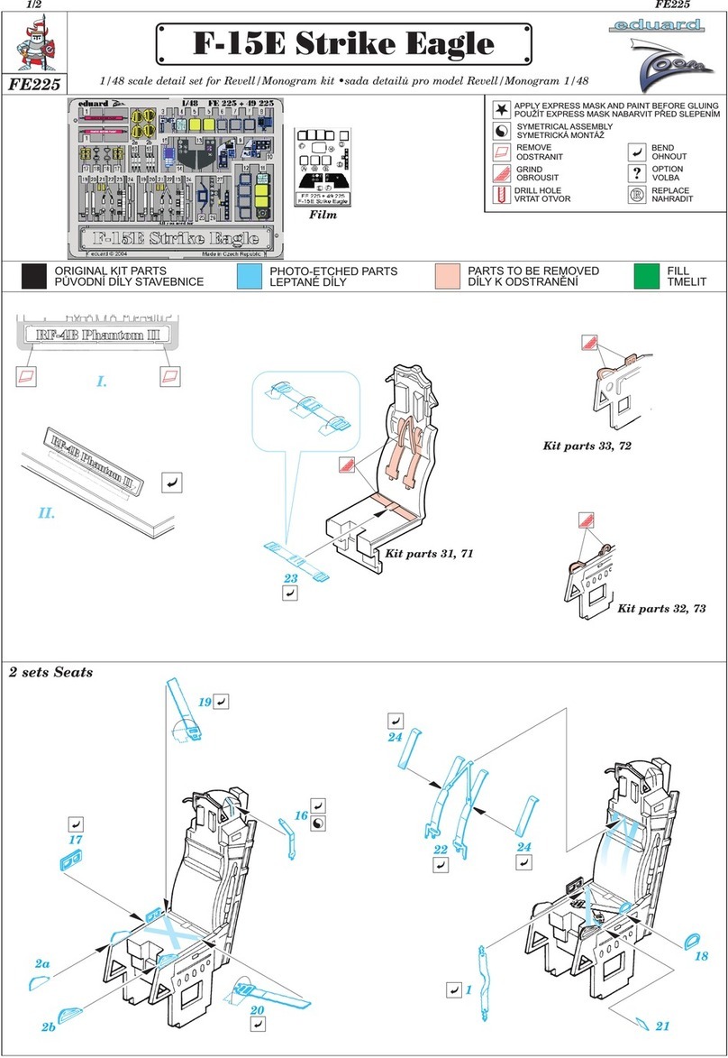 Eduard F-15E Strike Eagle seat User manual Eduard F-15E Strike Eagle seat User manual