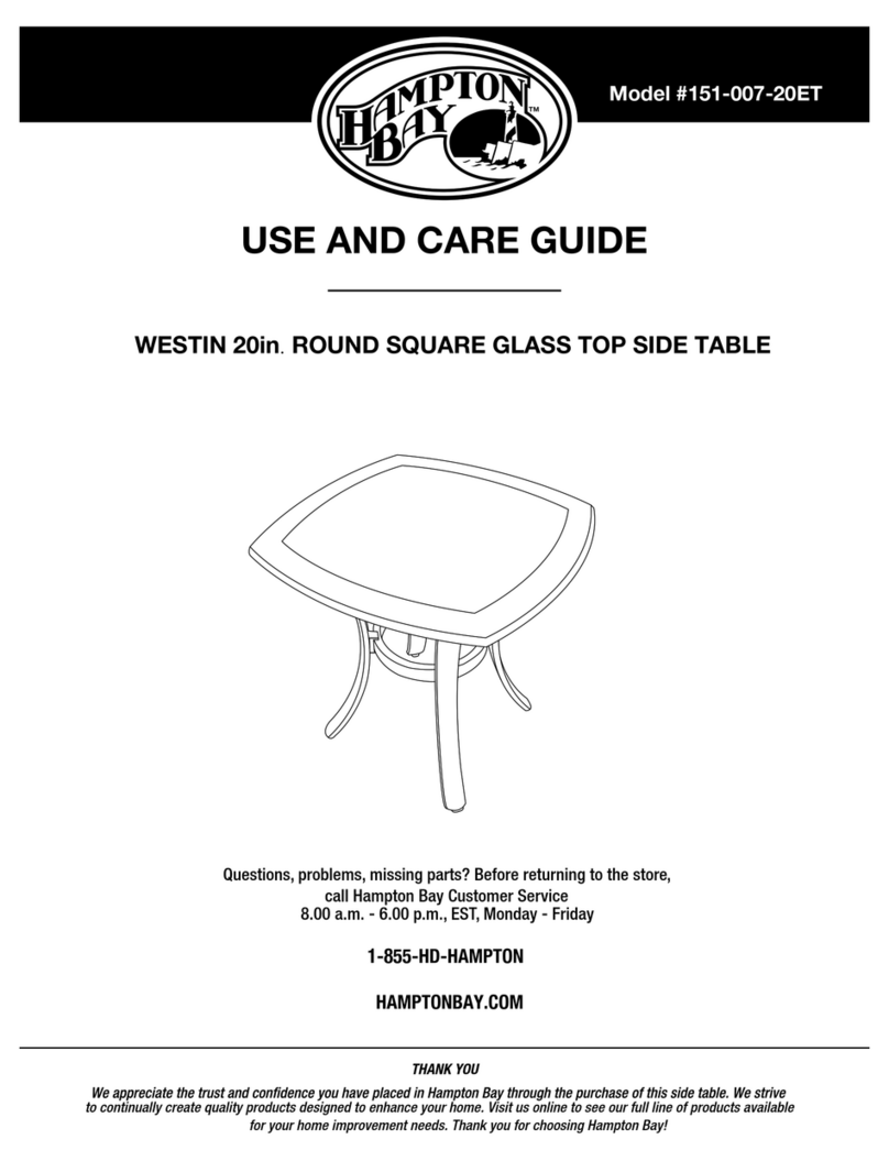 HAMPTON BAY WESTIN 151-007-20ET Use and care guide HAMPTON BAY WESTIN 151-007-20ET Use and care guide