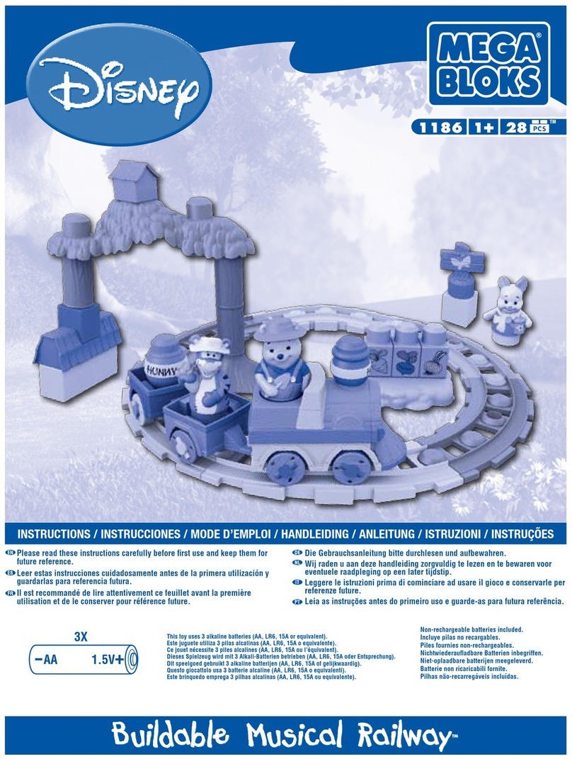 Mega Bloks Disney Buildable Musical Railway instructions