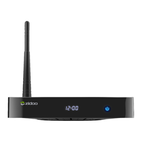 Zidoo X8 Simple manual