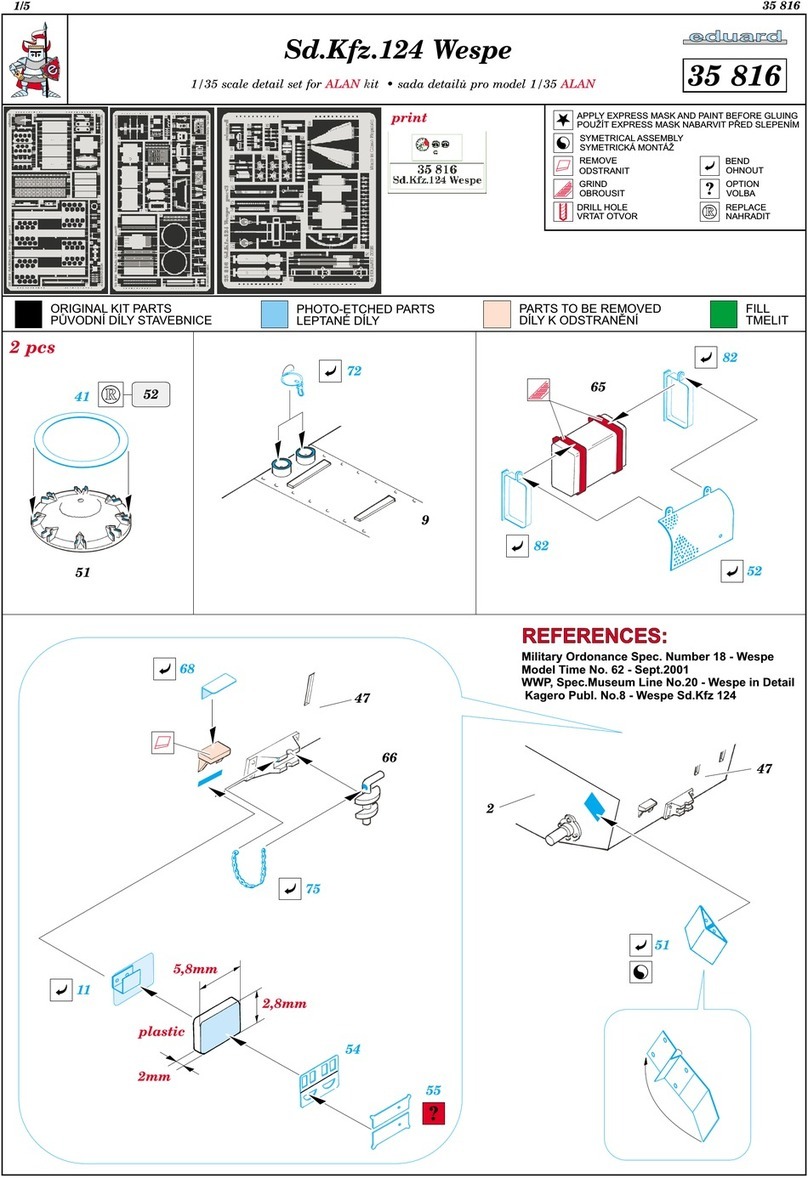 Eduard Sd.Kfz.124 Wespe User manual