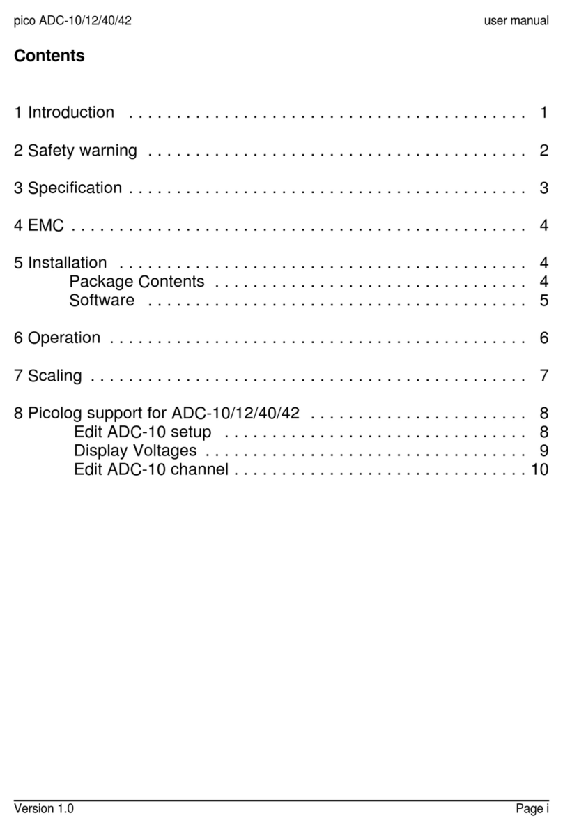 PICO ADC-10 User manual