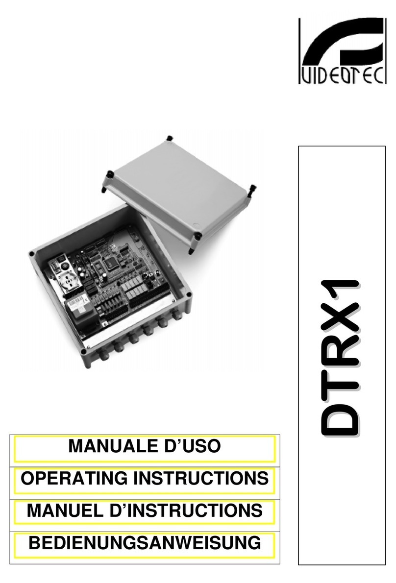 Videotec DTRX1 operating instructions