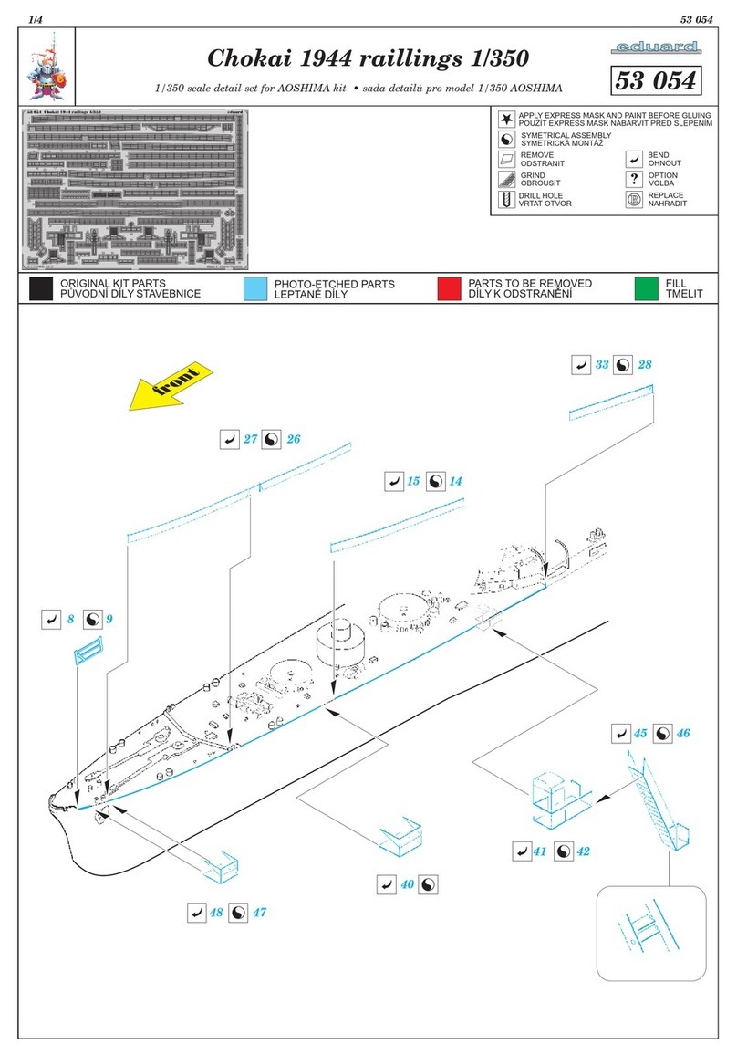 Eduard Chokai 1944 raillings 1/350 User manual