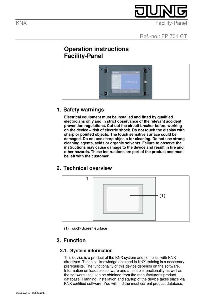 Jung FP 701 CT operating instructions