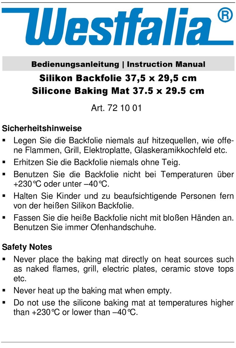 Westfalia 72 10 01 instruction manual