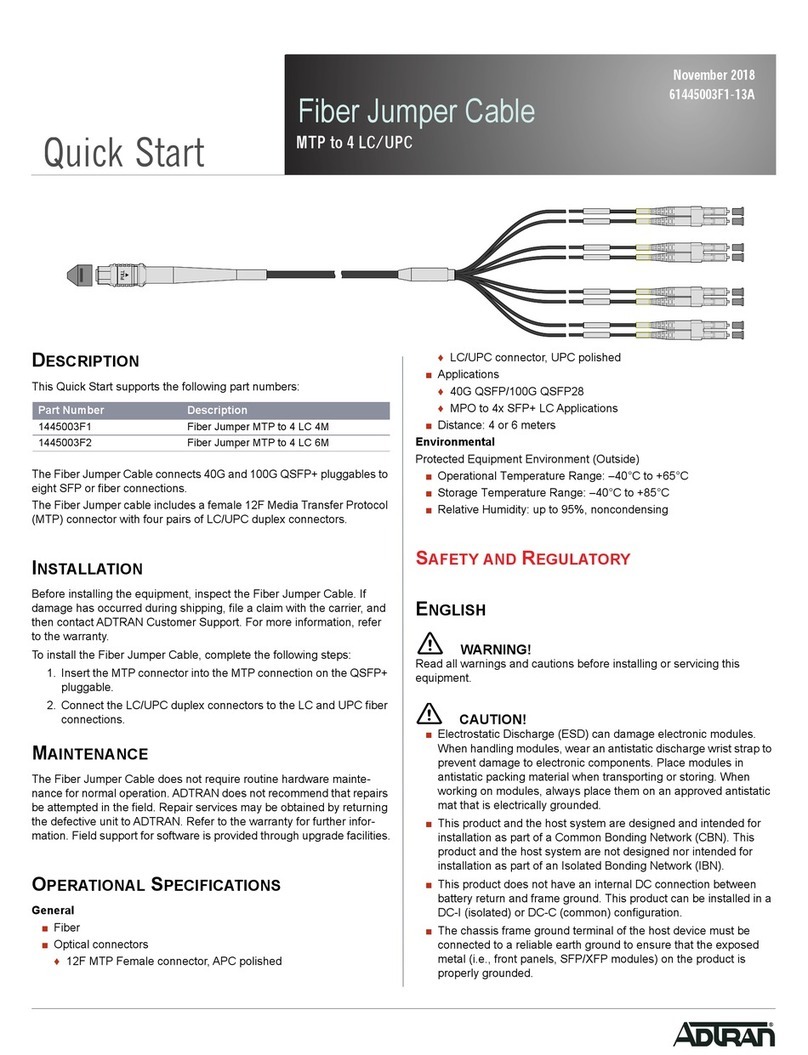 ADTRAN 1445003F1 User manual