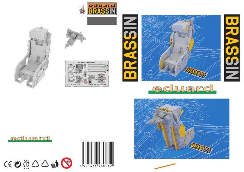 Eduard Brassin Su-7 seat 1/48 User manual Eduard Brassin Su-7 seat 1/48 User manual