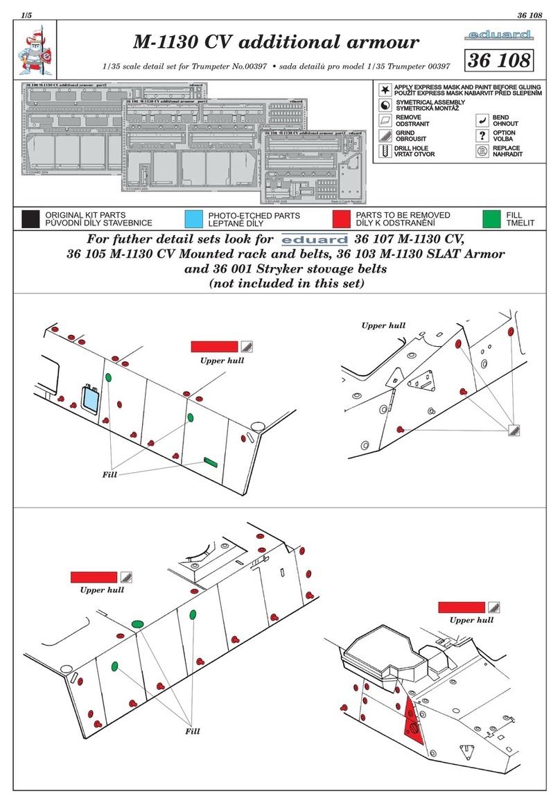 Eduard M-1130 CV Slat Armour User manual Eduard M-1130 CV Slat Armour User manual