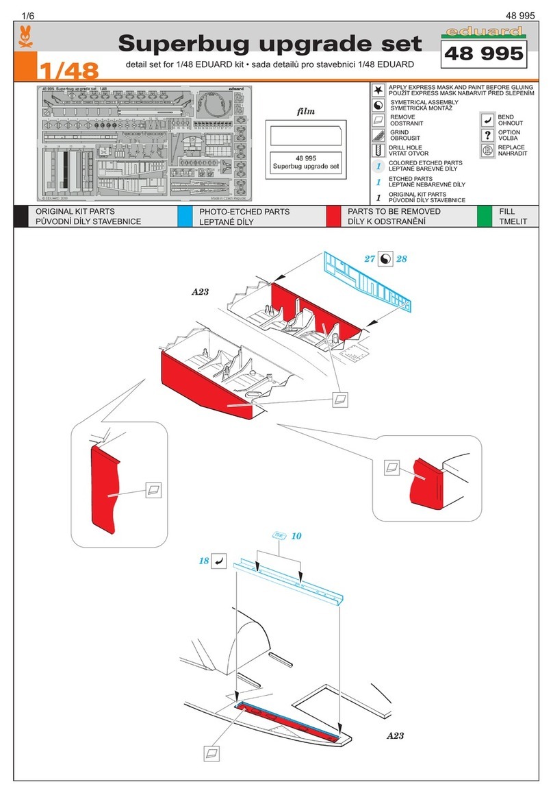 Eduard Superbug upgrade set quick start guide