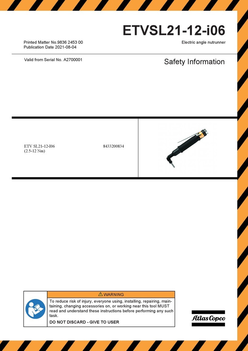 Atlas Copco ETVSL21-12-i06 User manual