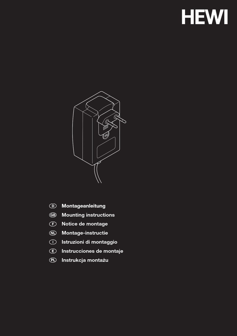 Hewi 950.06.E01 Mounting instructions